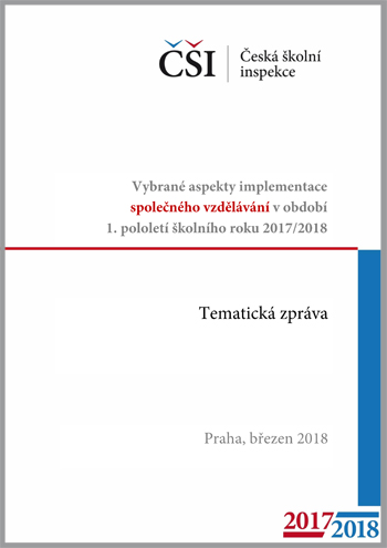 Tematická zpráva - Vybrané aspekty implementace společného vzdělávání