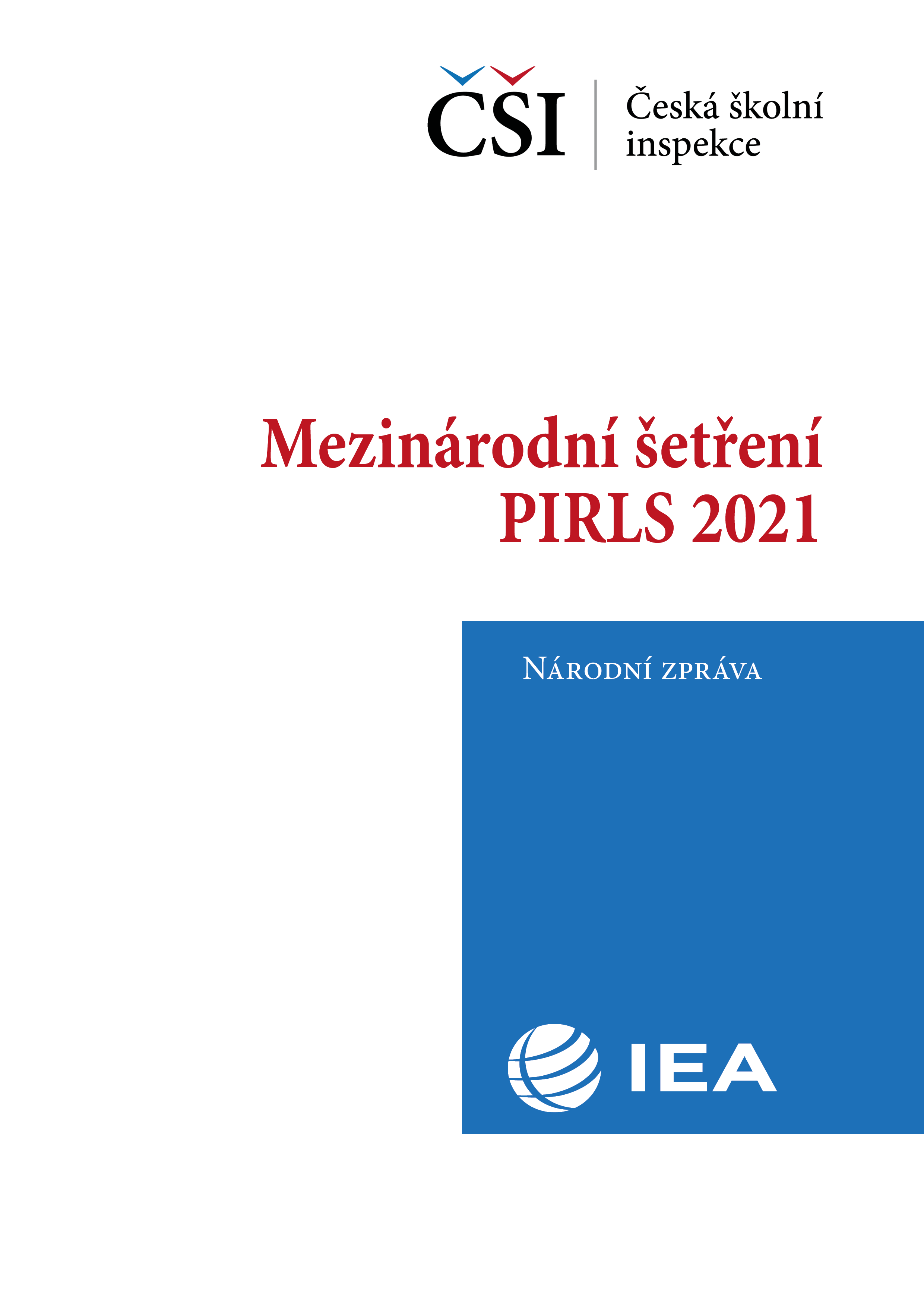 Mezinárodní šetření PIRLS 2021 – Národní zpráva