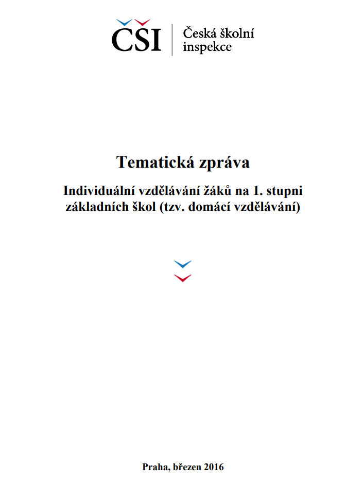 Tematická zpráva – Individuální vzdělávání žáků na 1. stupni základních škol