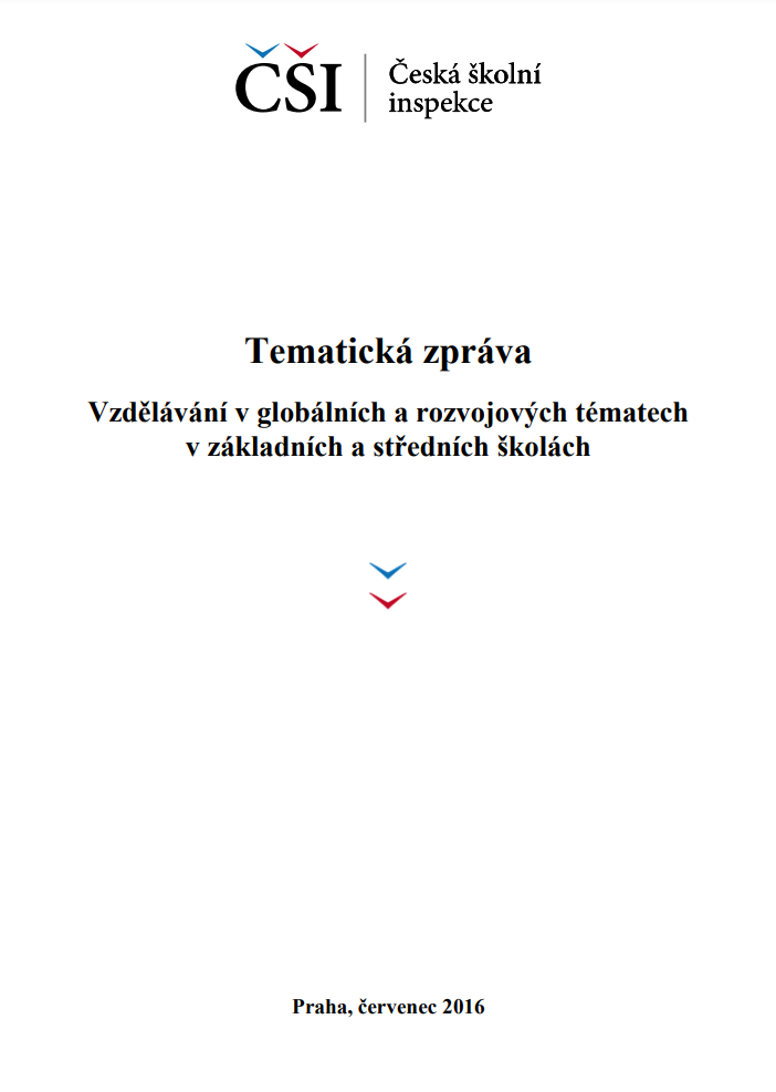 Tematická zpráva – Vzdělávání v globálních a rozvojových tématech v základních a středních školách